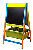 3 in 1 Art Easel w/ Paper Roll, Storage Bins, and Magnetic Letters & Numbers