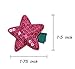 10Pcs Bling Bling Star Hair Clips Colorful Star Hair Bow Cuter Kids Toddlers Girls Hair Clips Christmas Party Hair Style