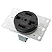 Leviton 279 50 Amp, 125/250 Volt, NEMA 14-50R, 3P, 4W, Flush Mounting Receptacle, Straight Blade, Industrial Grade, Grounding, Side Wired, Steel Strap, Black