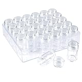 Kalolary Diamond Embroidery Storage Box-30 Grids Transparent Plastic Storage Box 5D DIY Diamond Cross Stitch Tools Accessories for Beads, Rhinestones, Nail Art Supplies