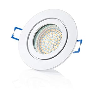 Sweet Led, Voordeelverpakking van 12 stuks, IP44 aluminium, voor vochtige ruimtes, badkamer, badkamer/inbouwlamp…