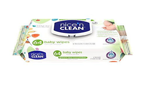 Nice 'n Clean Green Tea & Cucumber Baby Wipes, 64 Count