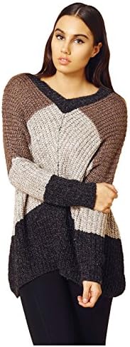 LADIES KNIT SWEATER CLAY PULLOVER (M/L)