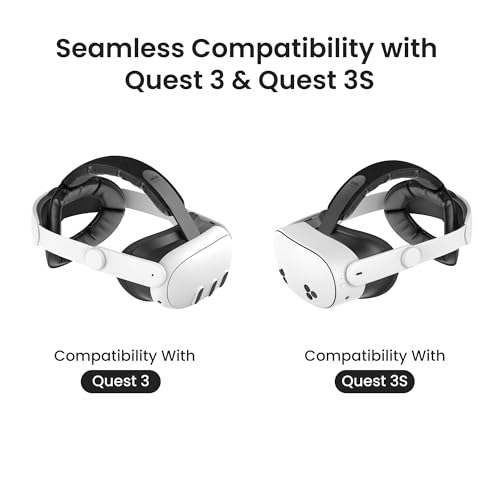 KIWI design K4 Head Strap Compatible with Meta Quest 3S/ Quest 3 VR Headset Accessories for Quest 3/3S Comfort Elite Strap NOT for Meta Quest 2