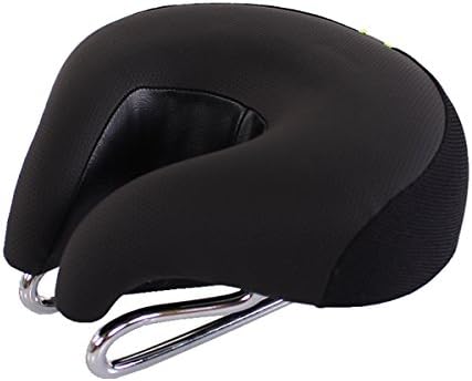 Mountain Bike Seat Bike Saddle - ISEYMI Noseless Design For Mountain Bike, Road Bike, Exercise Cycling Including Seat Clamp,Tool-free & Drawstring Bag,Reduce Stress For Vulnerable Parts Heavy-Duty