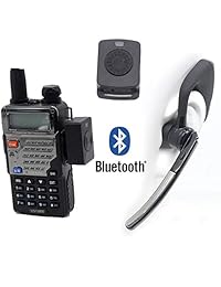 Adaptador inalámbrico Bluetooth + auricular PTT para Kenwood TYT BAOFENG UV5R Radio HB-6A