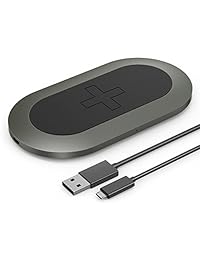 trianium Cargador inalámbrico almohadilla de carga para iPhone X iPhone 8 iPhone 8 plus, Qi cargador inalámbrico rápido Samsung Galaxy Note 8, Galaxy S8 S7 S6 Edge Plus, Nexus 4 5 6 7, G6, Xperia y otro dispositivo