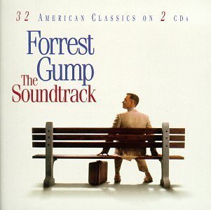 Original album cover of Forrest Gump: The Soundtrack - 32 American Classics On 2 CDs by Various Artists (1994) - Soundtrack Soundtrack Edition (1994) Audio CD by Motion Picture Soundtrack