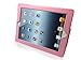 Bear Motion (TM) Genuine Leather Case for iPad 2 / iPad 3 (the New iPad) with 3-in-1 built-in Stand - Support Smart Cover Function (Pink)