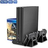 PS4/ PS4 Slim/ PS4 Pro USB Cooling Fan Multifunctional Vertical Cooler Stand For PlayStation 4 Console