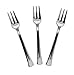 Mini Silver Disposable Dessert And Appetizer Forks Set Of 48, 4.5 Inches Christmas Party Addition