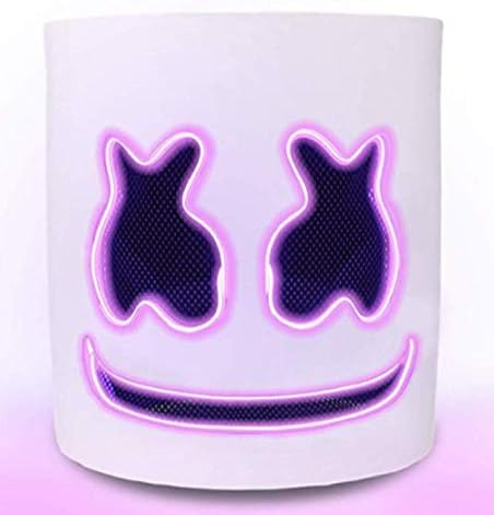 DJ LED Mask - Music Festival Party Halloween Light Up Mask Carnival DJ Helmet