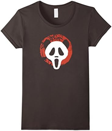 Womens Screaming Serial Killer Panda Halloween Costume T-Shirt Small Asphalt