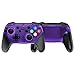 MASCARRY Replacement Shell Case for Switch Pro Controller, Super Switch DIY Transparent Faceplate and Backplate Case with Replacement Buttons for Switch Pro Controller (Atomic Purple)