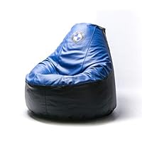 B.M.W. Supercar Comfortable Kids Adult Game Outdoor Indoor Lounge Chair Beanbag Cover (Without Beans) Blue