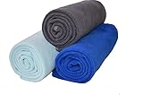 Hope Shine Microfiber Soft Sports Towel Fast Drying Travel Gym Towels 3-Pack 16inch X 32inch