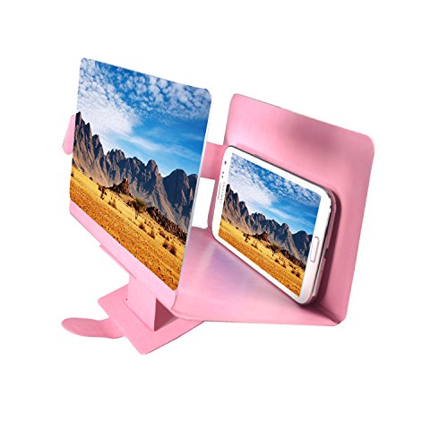 Cellphone Screen Magnifier Bracket Simple Mobile un-plug Projector Baby Pink