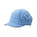 Vivobiniya Baby Girl Sun Hats Toddler Girl Bowknot Beret cap Cowboy cotton, Blue, 50CM(Head circumference19.6IN)
