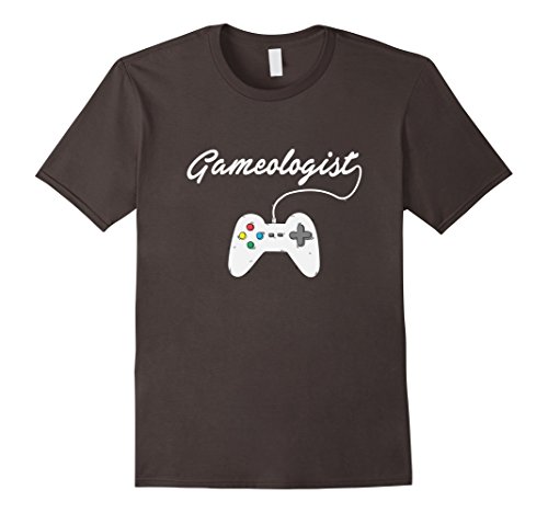 Men's Gameologist Study Video Game Console Handheld Device T-shirt 3XL Asphalt