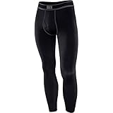 Saxx Mens Blacksheep Long John Fly Performance Boxers Underwear Large Black/Heather