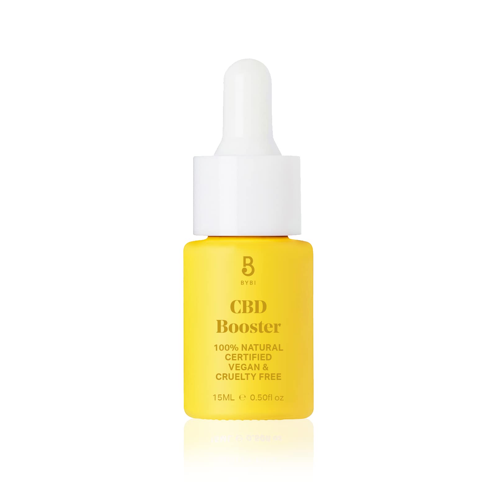 BYBI Beauty CBD Booster | Facial Oil | Calm Stressed Skin, Eases Blemishes and Reduce Redness | Contains 100mg CBD Hemp Oil | 15 ml