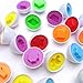 Eadear 6Pcs Kids Infant Toddler Simulation Eggs Color Shape Matching Egg Set Educational Development Puzzle Toy Pegged Puzzles Toy Kids Education Toy for Kids Boys Girls Pegged Puzzles