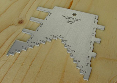 2 in 1 Step Depth Gauge for Router and Table Saw - Thumbnail 3