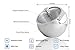 OneUp Kitchen Sugar Bowl Set Lid Spoon Tray Stainless Steel Storage Container Condiment Pot Jar