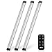 Albrillo LED Kitchen Under Cabinet Lighting Remote Control, Dimmable Under Counter Lights for Shelf, Cupboard, 12W 900lm, Nature White 5000K, 3 Pack