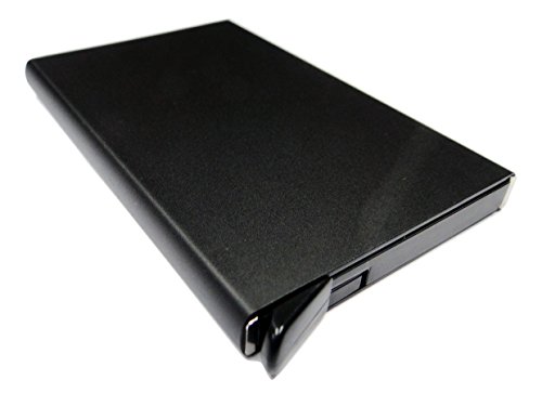 Tapp C. Automatic Pop-up Business Name Card Holder Case - Black