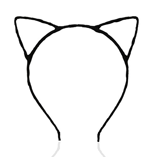 Cat Ears Headband - TOOGOO(R)Cat Ears Wired Headband for Fancy Dress Costume Party (Black)
