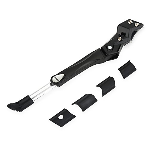 Keenso Bike Parking Support, Aluminum Alloy Adjustment Bike Parking Side Support Kickstand Repair Parts riding