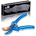 Doolini NATURE Professional Pruning Shears Bypass Garden Shears,Drop Forged Hand Pruners with Ergonomic Grip & Safety Lock (Metallic Blue)