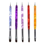 5Pcs 2-Ways Acrylic UV GEL Nail Art Dotting Brush Pen