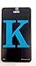 Initial Luggage Tag Letter K Personalized ID Tag