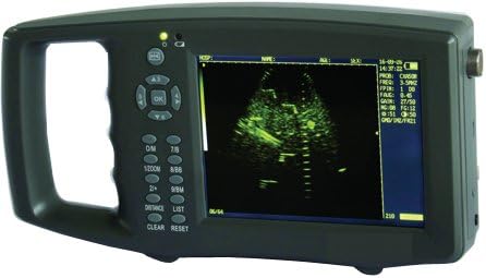 Easywell New Updated Handheld Veterinary Ultrasound System EW-B10V with Convex Probe Digital Pressing Button in Black Color