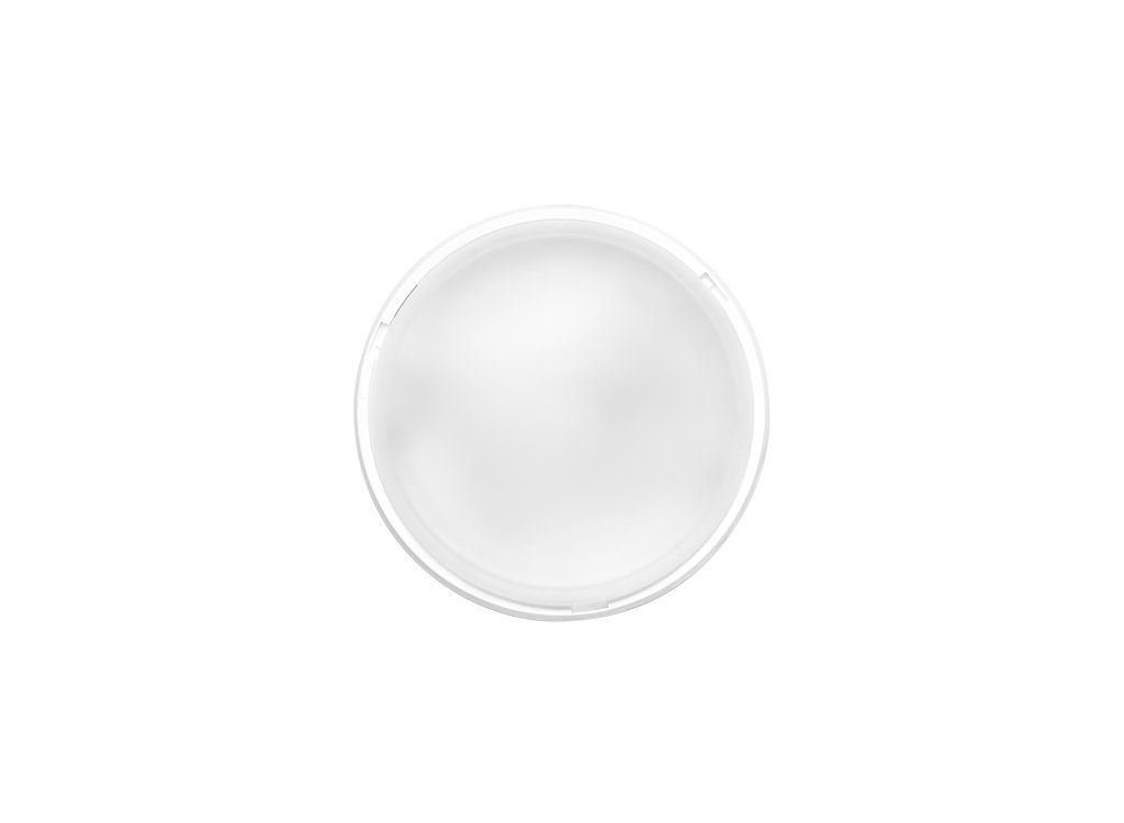 fenoplastica Applique Outdoor Waterproof Wall Light Round Without Grid Snap-on Swivel White