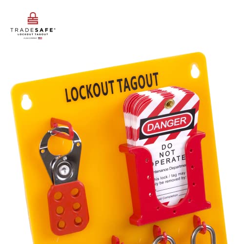 TRADESAFE Lockout Tagout Station With Loto Devices Lock Out Tag Out