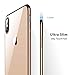 RANVOO Clear iPhone Xs Max Case, Soft Silicone Cover with Gold Electroplated Bumper Thin Slim Fit Case for iPhone Xs Max 6.5 Inch (2018), Gold
