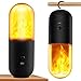 Prosperbiz Flame Light, Gravity Glowing Effect Flickering Bulbs, USB Rechargeable Flame Lamp with 2 Modes - Constant Light and Flame Light, Portable Camping Lights，Atmosphere Lighting for Christmas