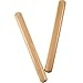 BBTO 2 Pack 8 Inch Classical Solid Hardwood Claves, Percussion Instrument/ Rhythm Sticks for The Young Musicians (Natural Wood Color)