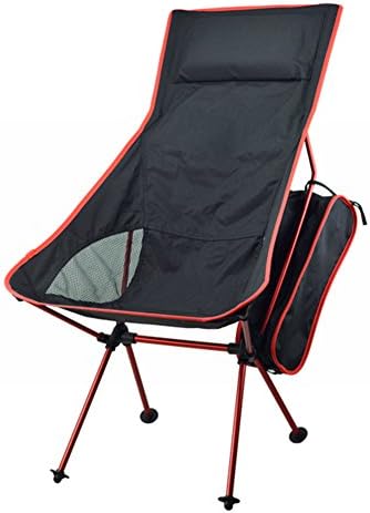 HAPPYX Portable Camping Chair, Compact Ultralight Folding Backpacking Chairs Aluminum for Outdoor, Camp, Picnic, Fishing, Hiking, Travel (Hold up to 150kg 330lb)