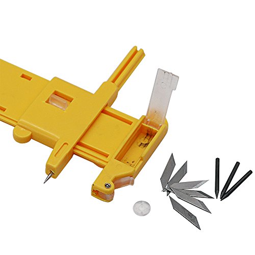 QST Compass Circle Cutter Paper Trimmer Circular Cutting Tool Rotary Cutters Trimmer Round Knife Cutting Knife Model Patchwork DIY Tools 1cm-30cm kits