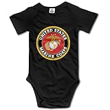 Lovely Baby Newborn Custom USMC (United States Marine Corps) Bodysuit Baby Playsuit Union Suit