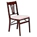 Urn Back Folding Chair in Warm Cherry Finish - Set of 2