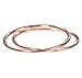 uGems 2 14K Rose Gold Filled Stacking Rings 1mm Round