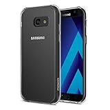 Galaxy A3 2017 Case, MoKo Shock Absorbing TPU Bumper Slim Clear Protective Case with Anti-Scratch Hard Back Cover for Samsung Galaxy A3 2017 - Crystal Clear (NOT FIT Galaxy A3 2016 Version)