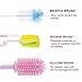 Silicone Bottle Cleaning Brush, 2 Pack Water Bottle Brush with Long Handle, Kitchen Cleaning Brush for Cleaning Baby Bottles, Hydroflasks, Vase and Narrow Neck Bottles …