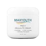Pro-V Anti Cellulite Cream With Retinol + Caffeine + Green Tea + Collagen -Best Treatment For Shaping, Contouring, Toning, Firming The Body-Perfect Companion To Massager, Roller, Scrub, Brush-4 0z