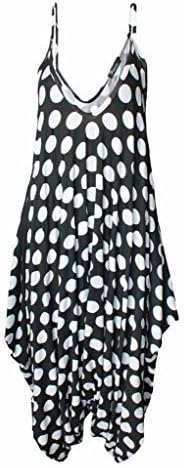 Malaika® New Girl Women Ladies Plain Sleeveless Cami Baggy Jumpsuit Strapy Deep Romper Asymmetric Harem Lagenlook Polka Dot Aztec Top Dress Plus Size XL XXL XXXL 8 10 12 14 16 18 20 22 24 26 28 30